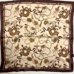 Mongolian Print Silk Scarf
